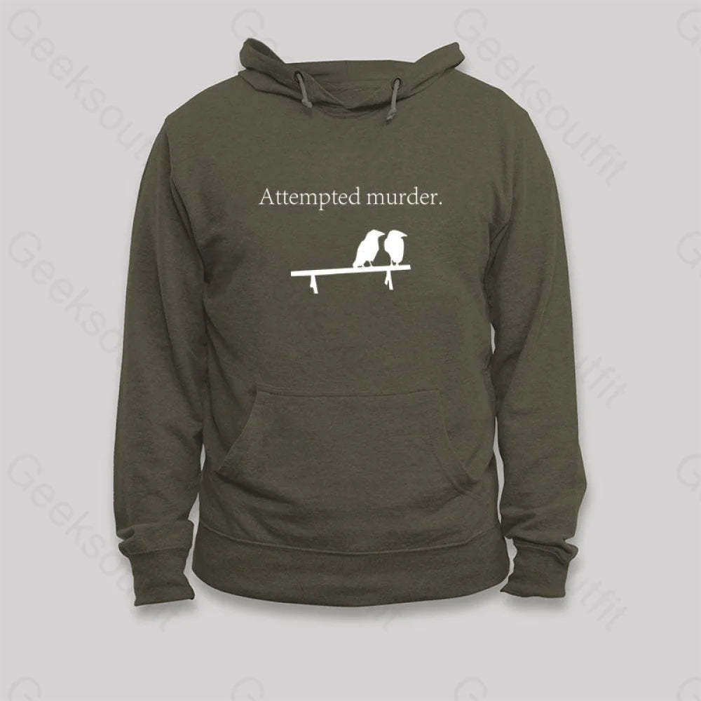Attempted Murder Hoodie Army Green / S