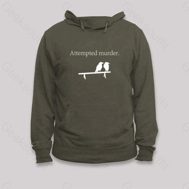 Attempted Murder Hoodie Army Green / S