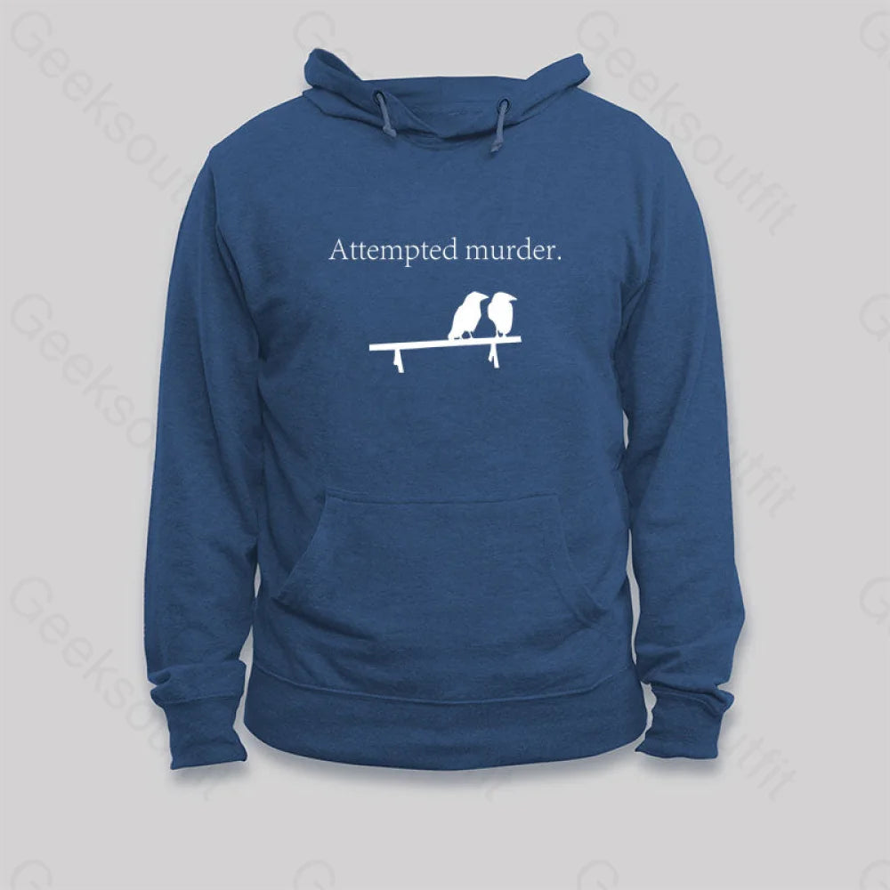 Attempted Murder Hoodie Dark Blue / S
