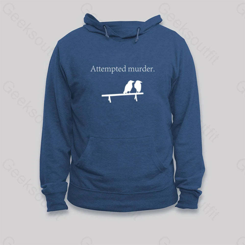 Attempted Murder Hoodie Dark Blue / S