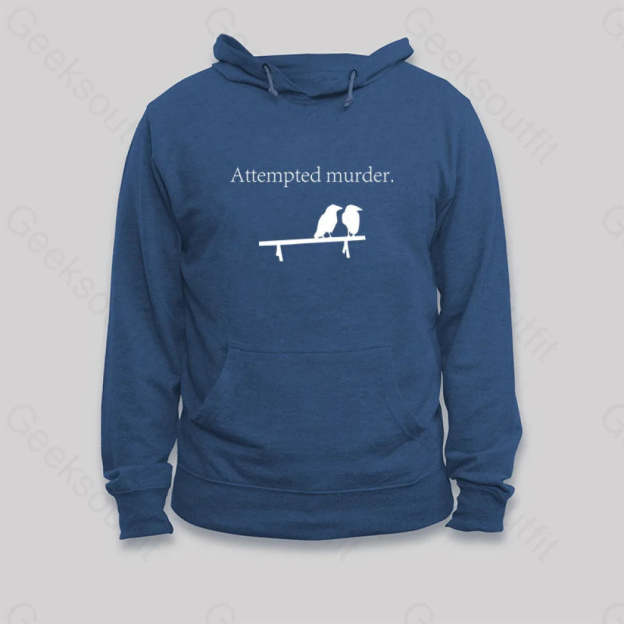 Attempted Murder Hoodie Dark Blue / S