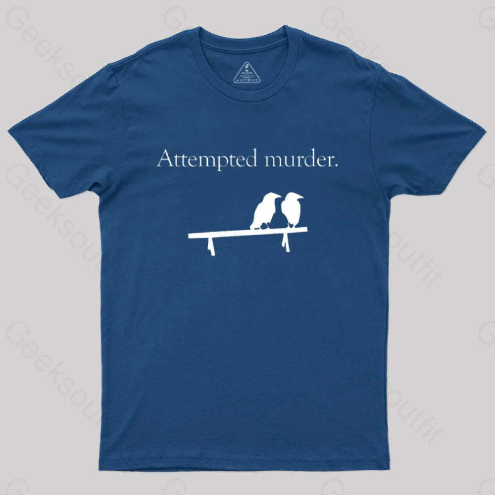 Attempted Murder T-Shirt Navy / S