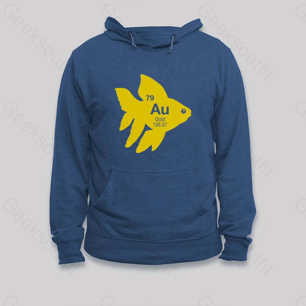 Au Gold Fish Hoodie Dark Blue / S