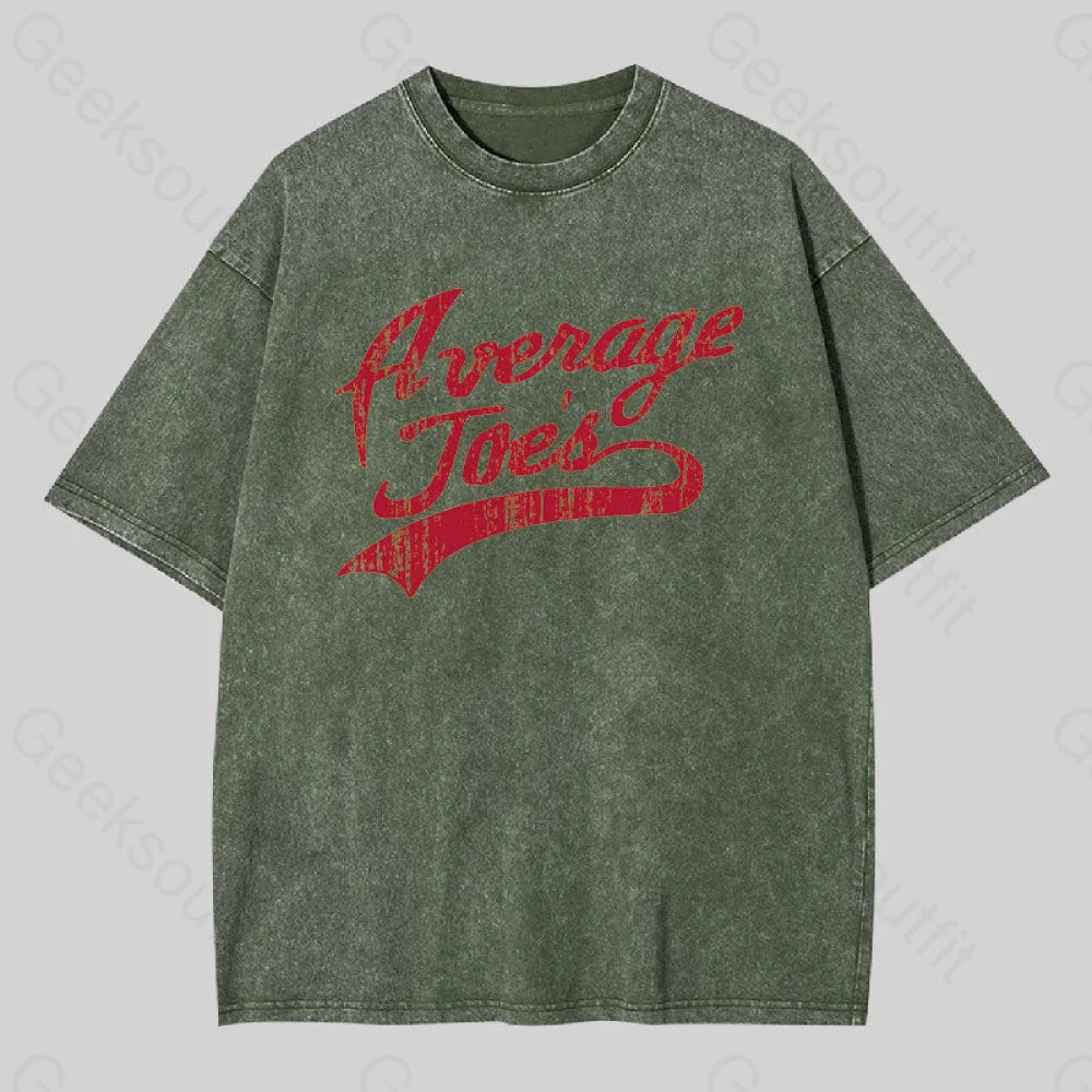 Average Joes Geek Washed T-Shirt Army Green / S