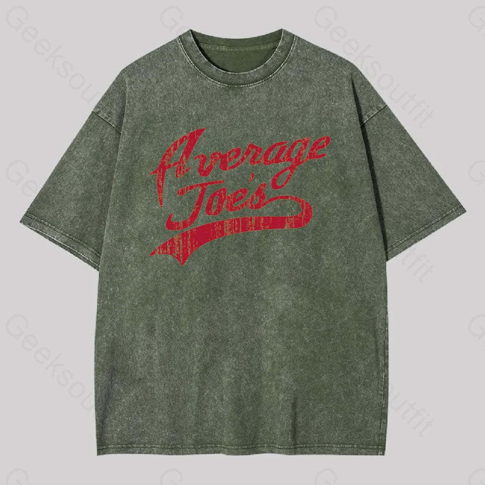 Average Joes Geek Washed T-Shirt Army Green / S