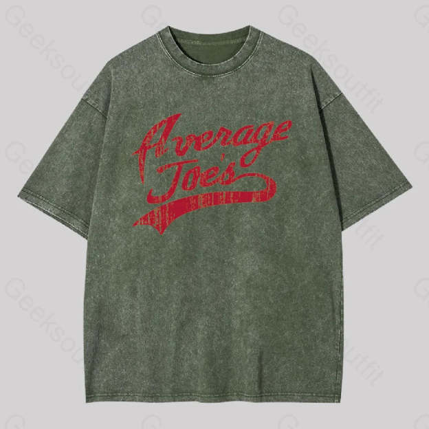 Average Joes Geek Washed T-Shirt Army Green / S