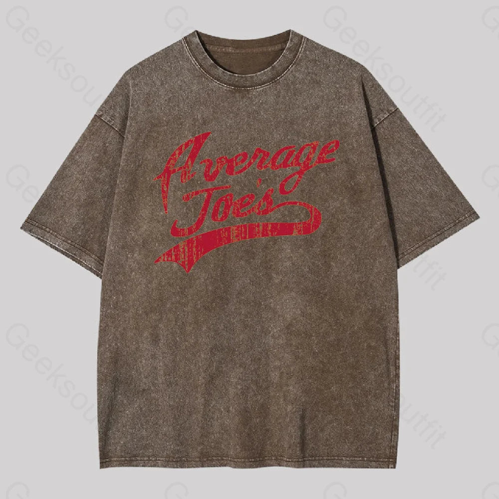 Average Joes Geek Washed T-Shirt Coffee / S