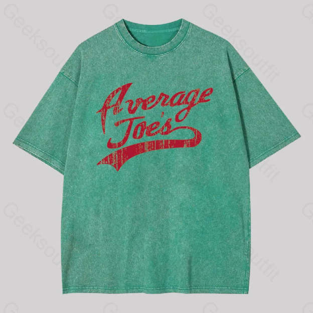 Average Joes Geek Washed T-Shirt Grass Green / S