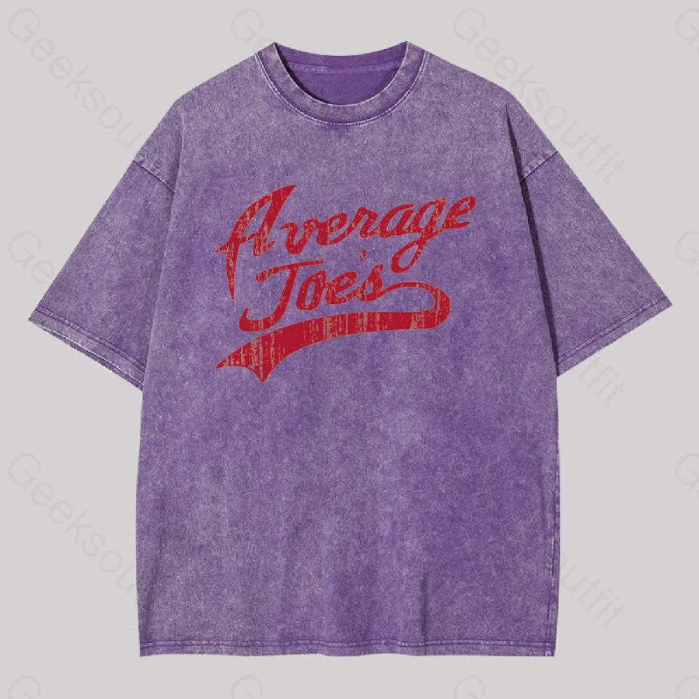 Average Joes Geek Washed T-Shirt Purple / S