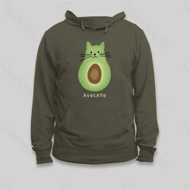 Avocato Cat Avocado Pun Hoodie - Geeksoutfit