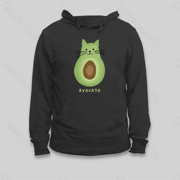 Avocato Cat Avocado Pun Hoodie - Geeksoutfit