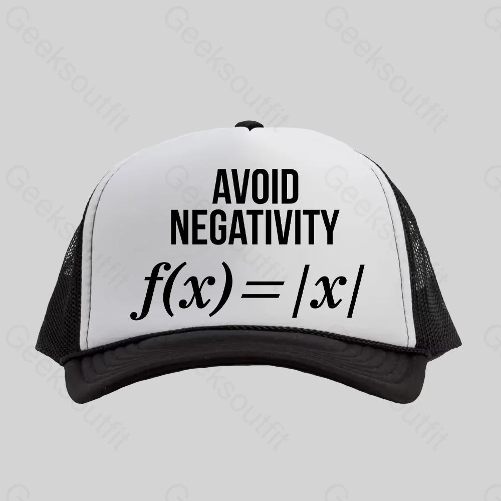 Avoid Negative Trucker Hat - Geeksoutfit
