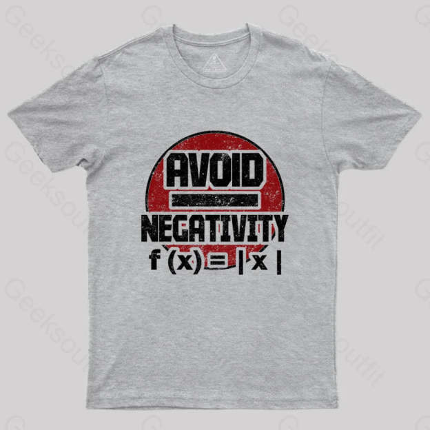 Avoid Negativity T-Shirt Grey / S