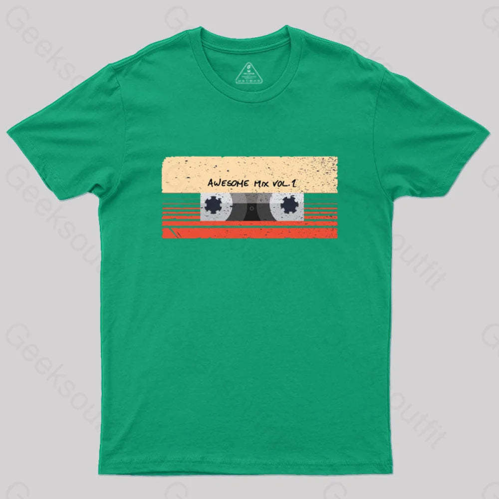 Awesome Mix Vol. 1 T-Shirt Green / S