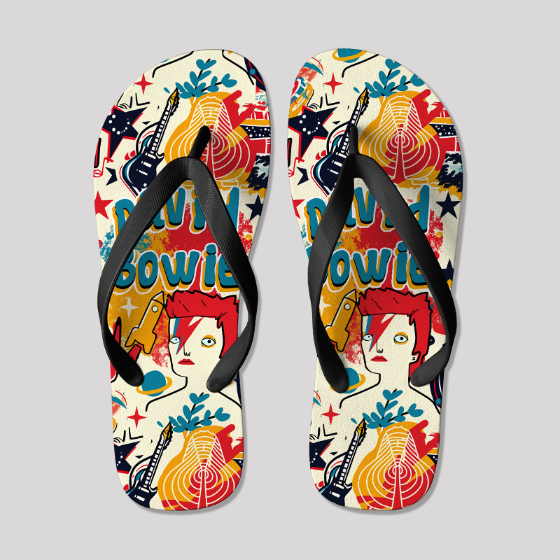 Space Oddity Geek Flip Flops