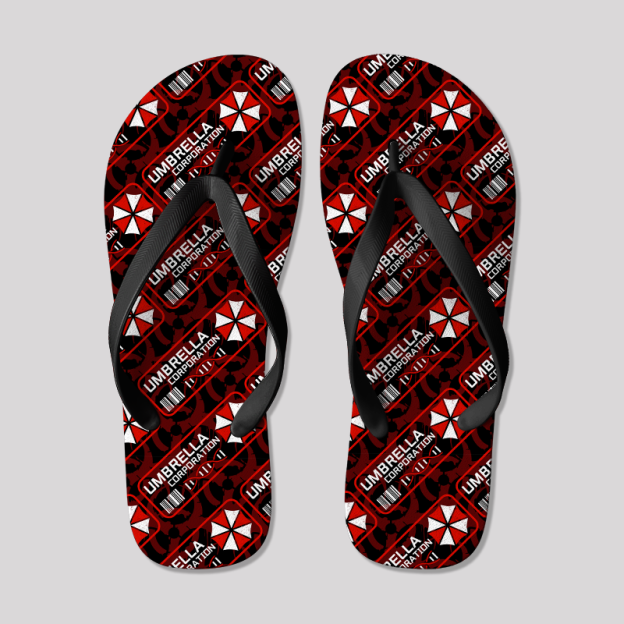 Umbrella Corp Vibes Geek Flip Flops