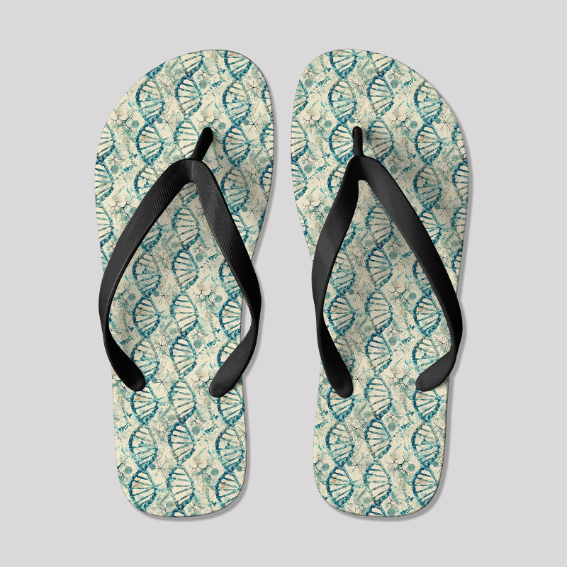 Genetic Waves Geek Flip Flops