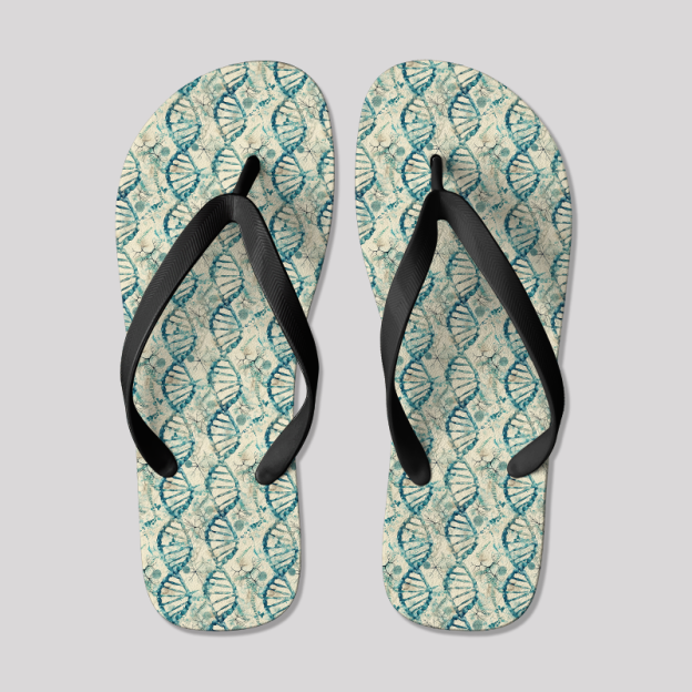 Genetic Waves Geek Flip Flops