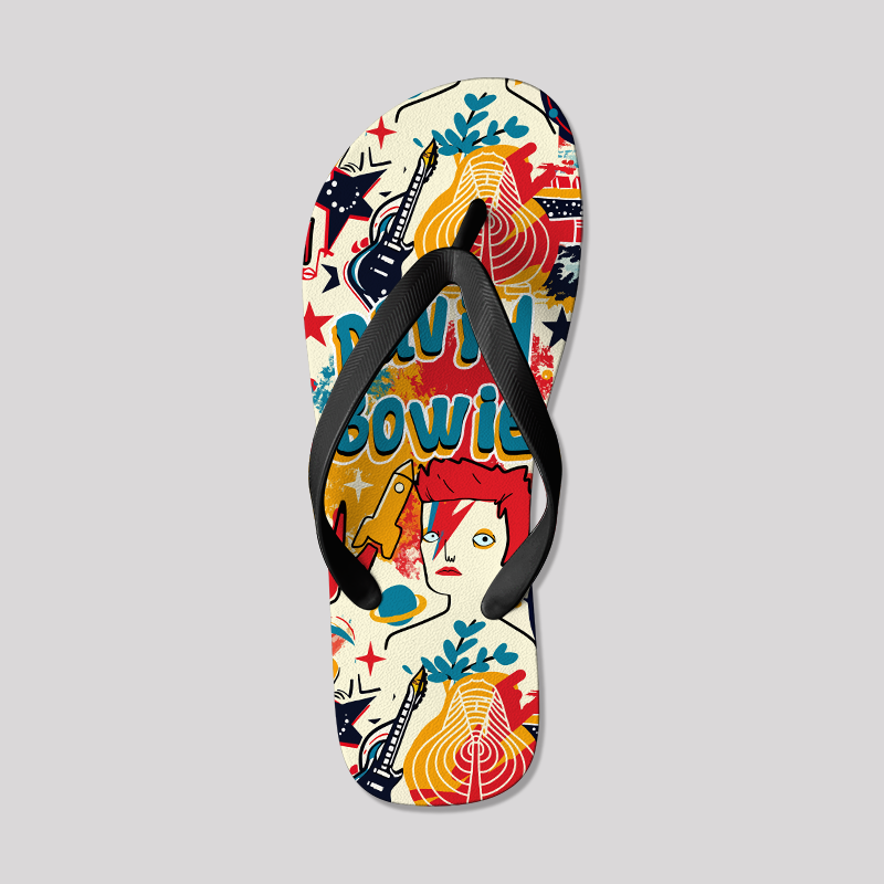Space Oddity Geek Flip Flops