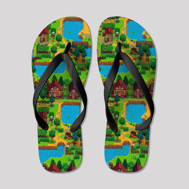 Stardew Valley RPG Game  Geek Flip Flops