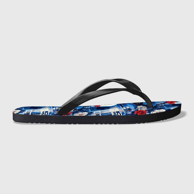 Tropical Droid Adventure Geek Flip Flops