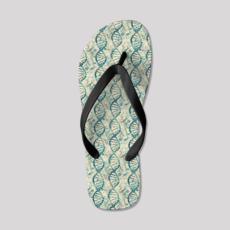Genetic Waves Geek Flip Flops