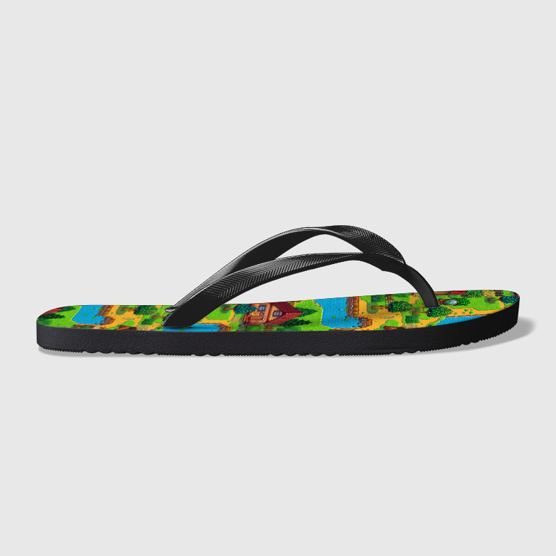 Stardew Valley RPG Game Geek Flip Flops