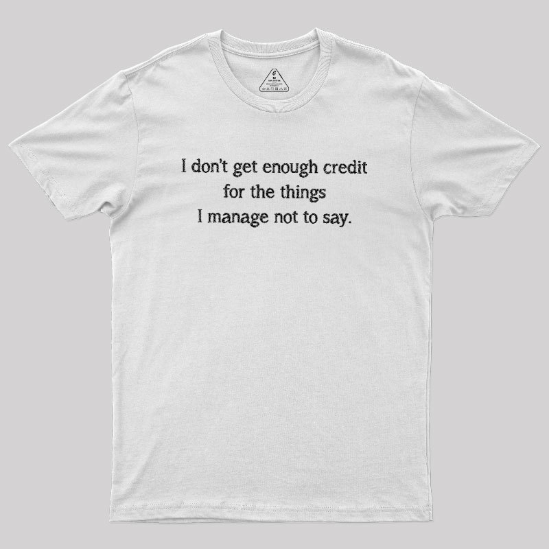 Unspoken Credit Geek T-Shirt