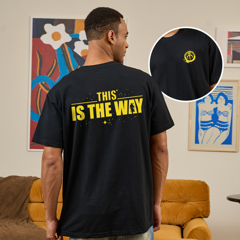 THIS IS THE WAY Front and Back Printing Geek T-Shirt