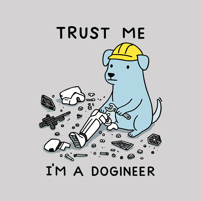 I'm A Dogineer Geek T-Shirt