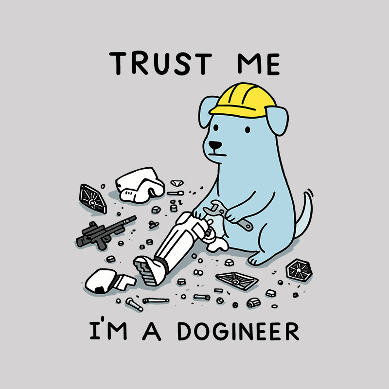 I'm A Dogineer Geek T-Shirt
