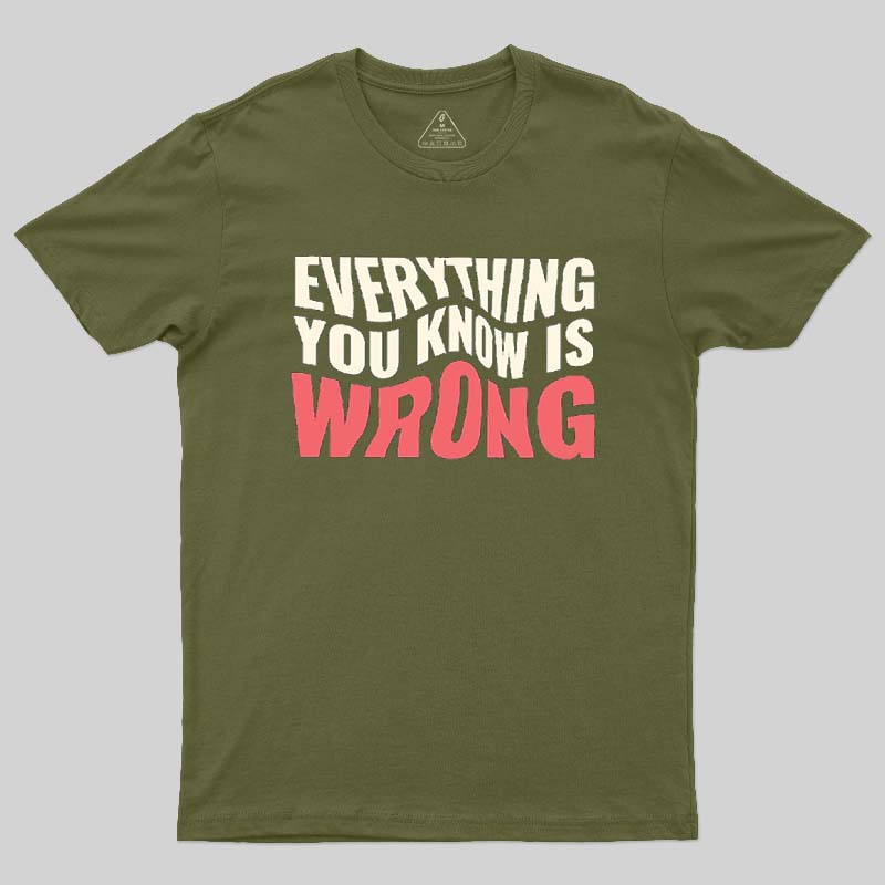 Everything You Know Is Wrong Geek T-Shirt