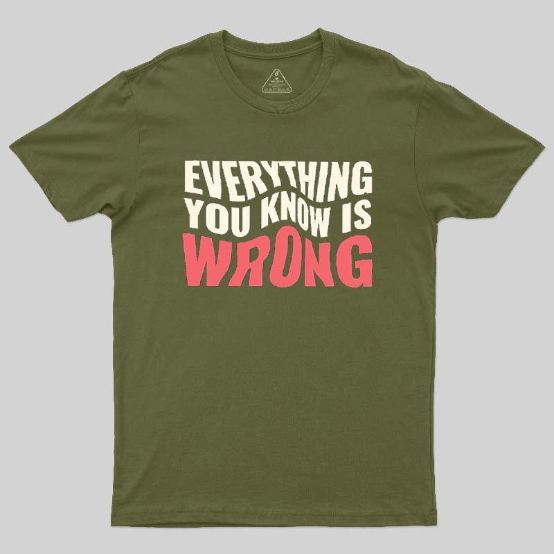 Everything You Know Is Wrong Geek T-Shirt