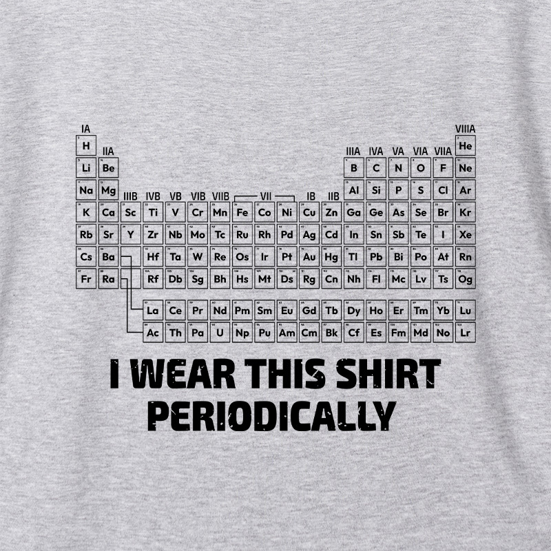 I Wear This Shirt Periodically Geek Dolman Sleeve V-Neck Shirt