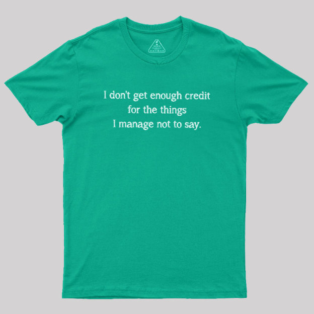 Unspoken Credit Geek T-Shirt