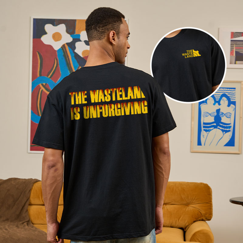 The Wasteland's Wrath Front and Back Printing Geek T-Shirt