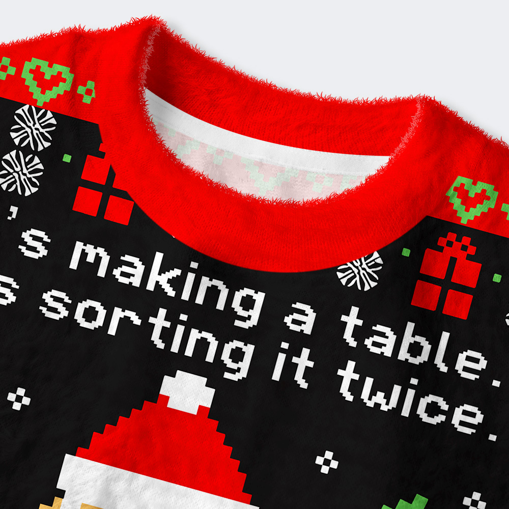 Sql Clause Is Coming to Town Geek Women's Christmas Cropped Ugly Sweater