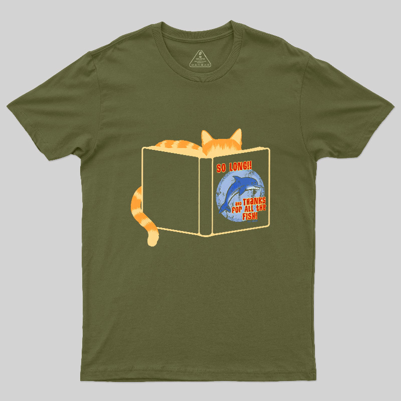 Cat Thanks For The Fish Geek T-Shirt