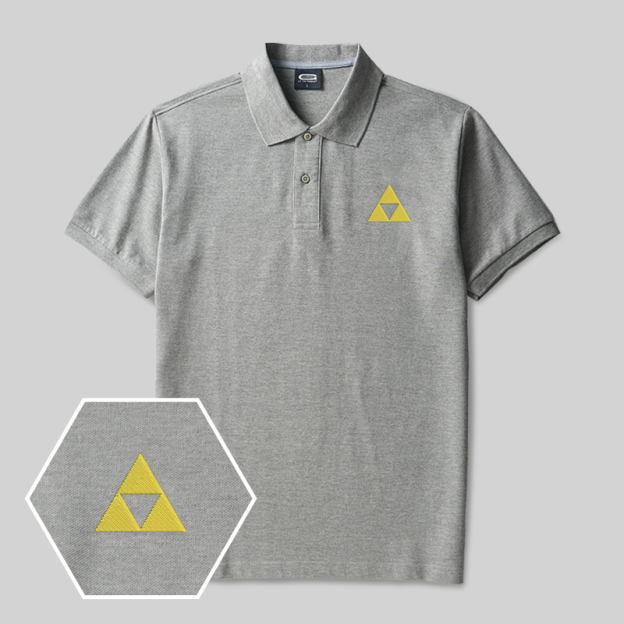 Zelda Geek Embroidered Polo Shirt