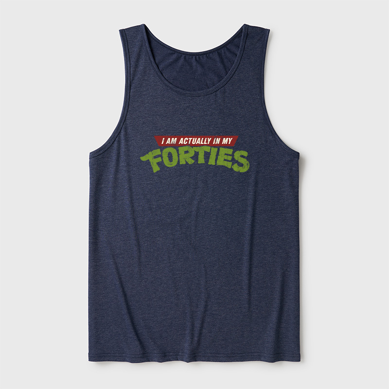 I Am Actually In My Forties Ultra Soft Heather Tank