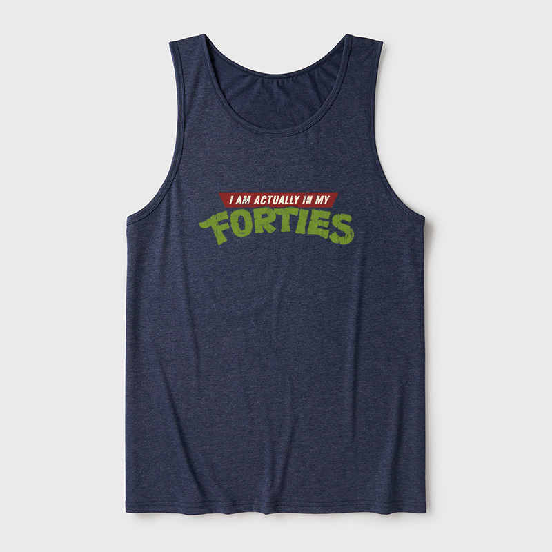 I Am Actually In My Forties Ultra Soft Heather Tank