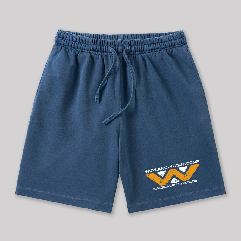 Weyland Yutani Corp Geeky Washed Shorts