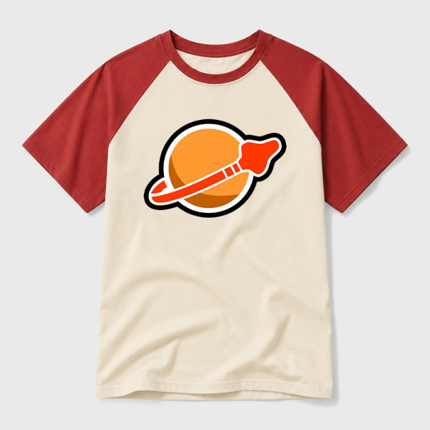 New Space Mars Geek Retro Raglan T-Shirt