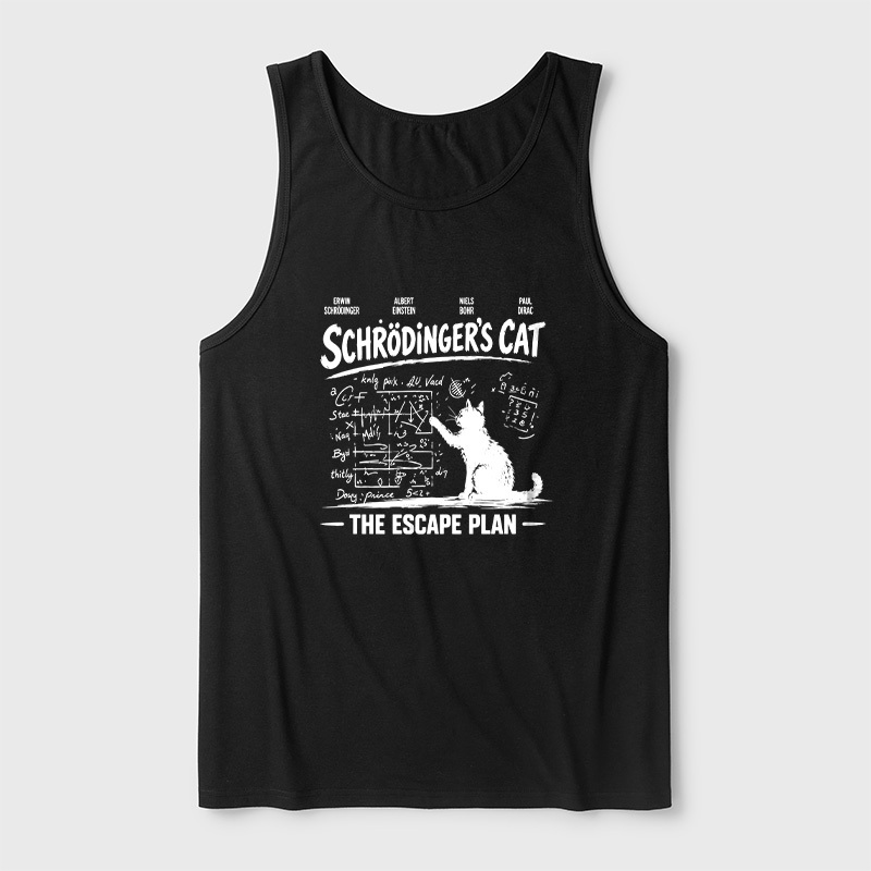 Schrodinger's Cat Escape Plan Interesting Physics Science Ultra Soft Heather Tank