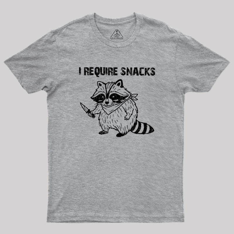 I-Require-Snacks Geek T-Shirt