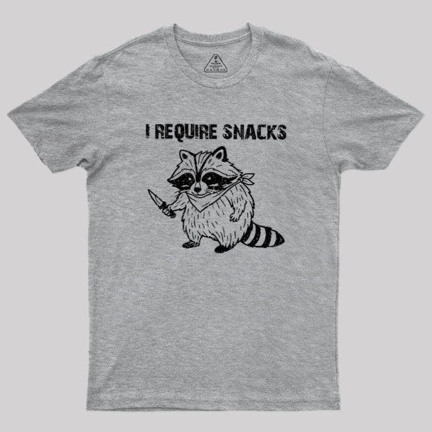 I-Require-Snacks Geek T-Shirt