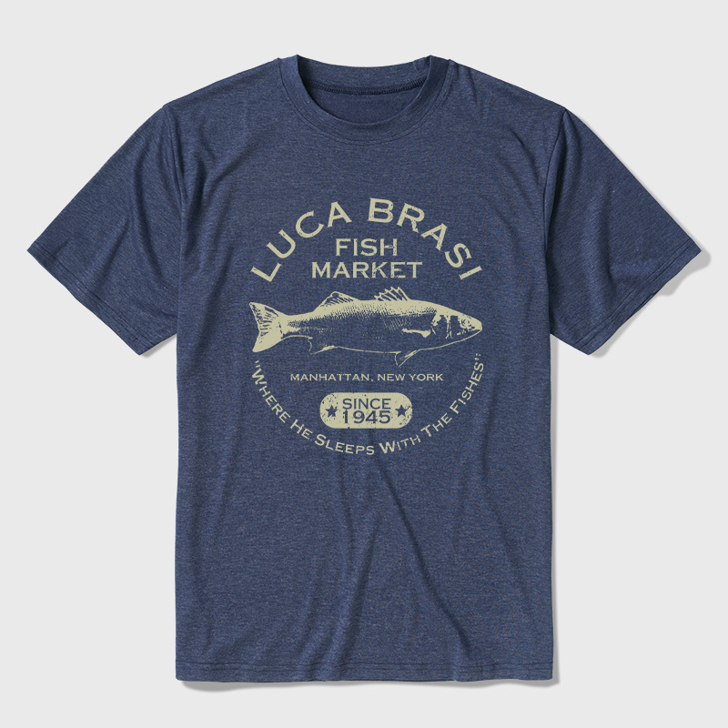 Luca Brasi Fish Market - Since 1945 Ultra Soft Heather Tees