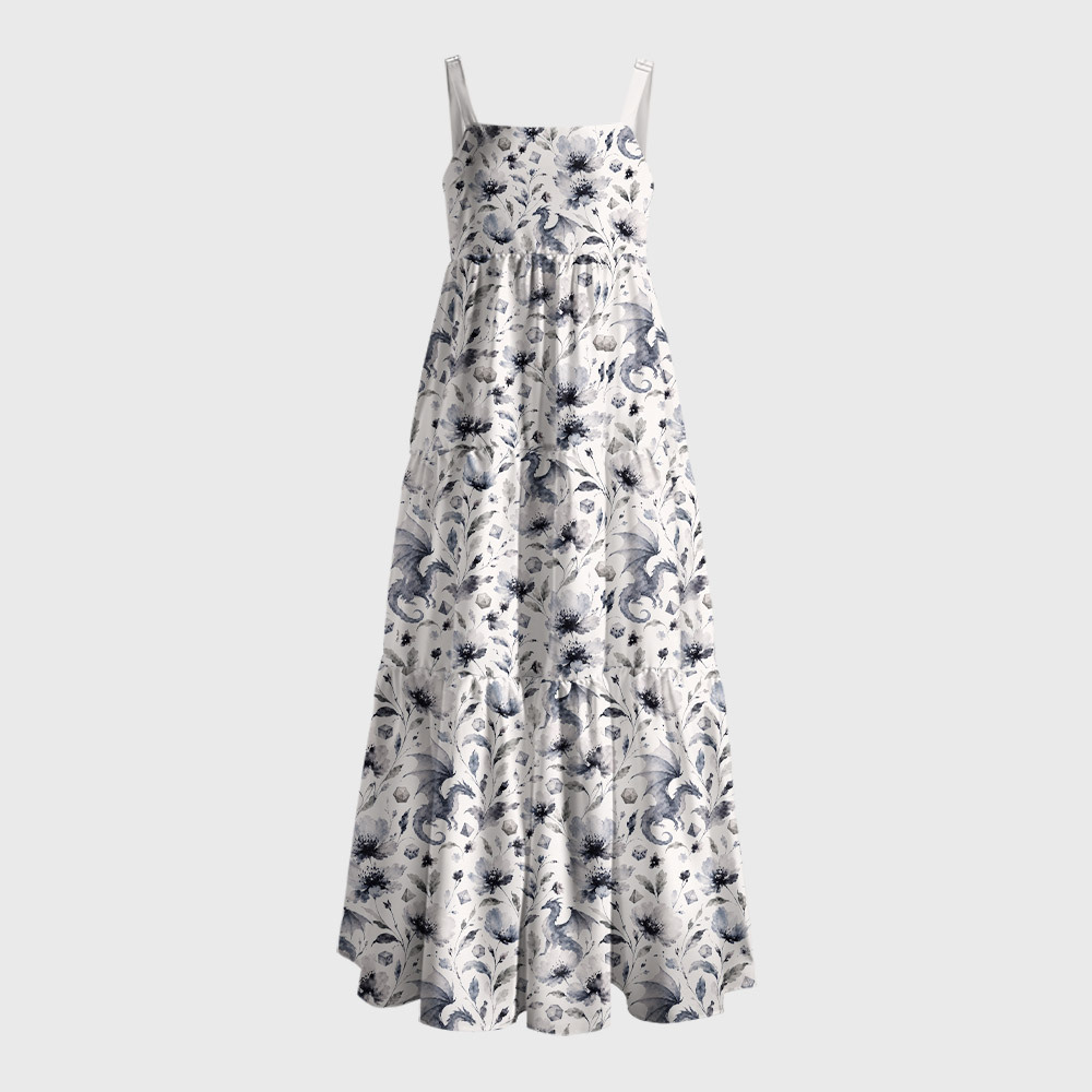 Geeksoutfit Geek Tiered Cami Maxi Dress for Sale