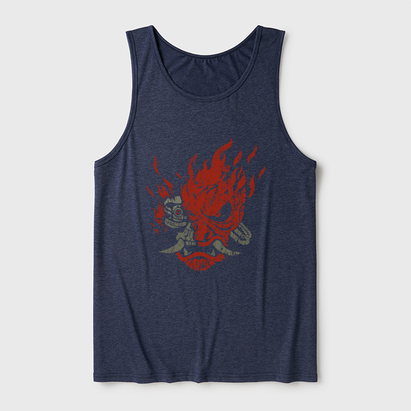 Cyberpunk Samurai Ultra Soft Heather Tank