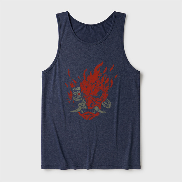 Cyberpunk Samurai Ultra Soft Heather Tank